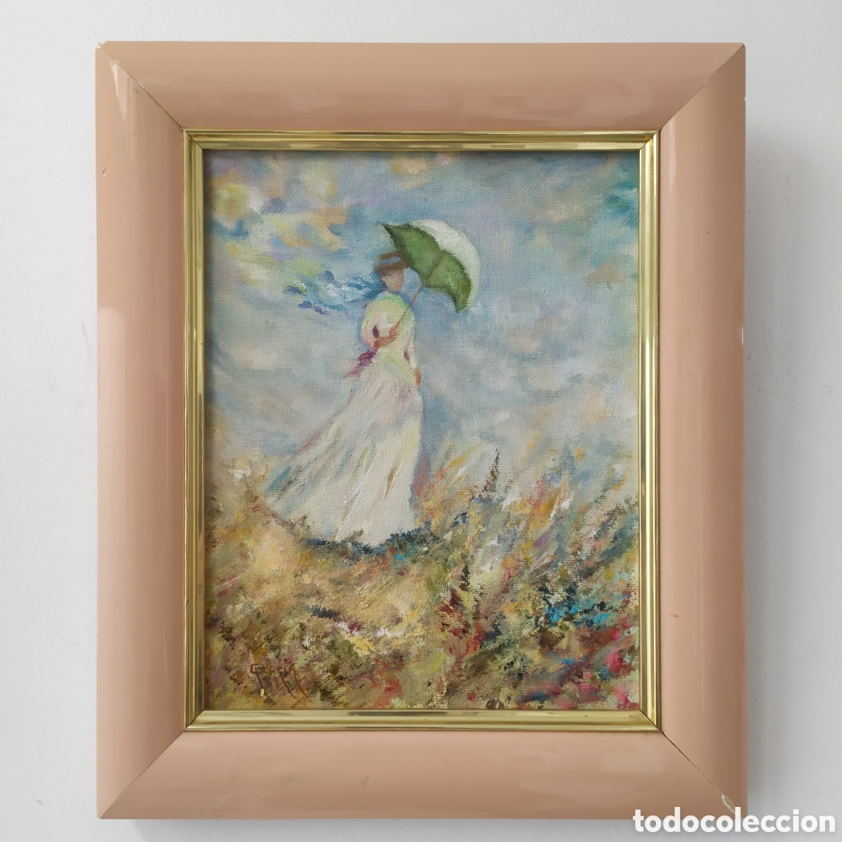 Arte: &Oacute;leo sobre lienzo, reproducci&oacute;n de Monet