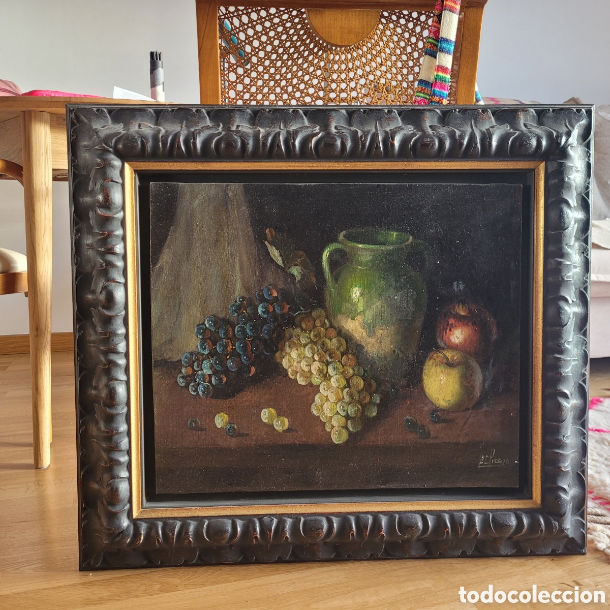 Arte: Bodeg&oacute;n de frutas, &oacute;leo de Picazo