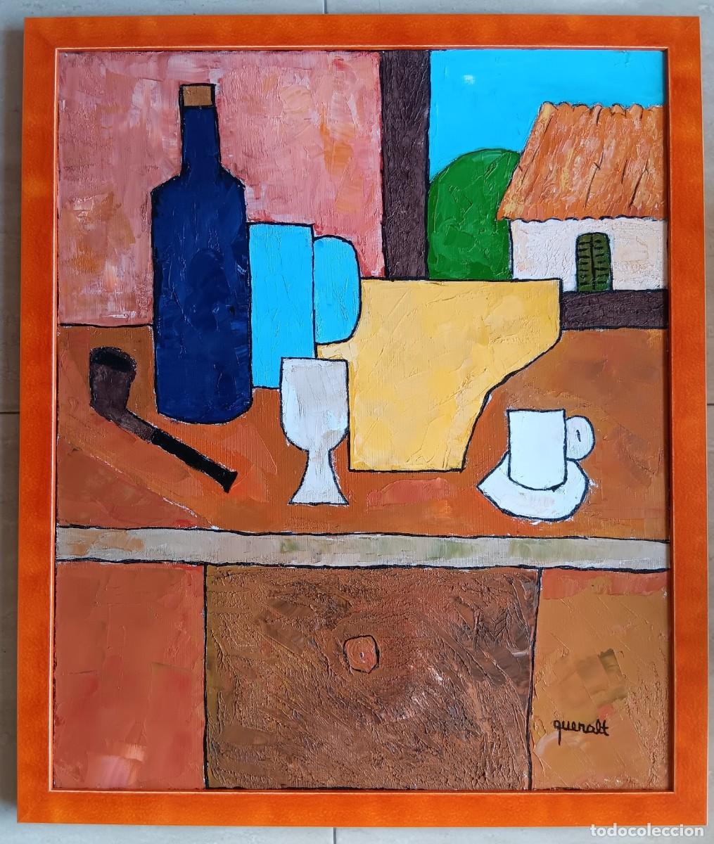 Art: JOAN QUERALT DE QUADRAS - &Oacute;LEO SOBRE TELA ENMARCADO 70,5 X 59,5 - A&Ntilde;O 1996 - CUINA PROVEN&Ccedil;AL.