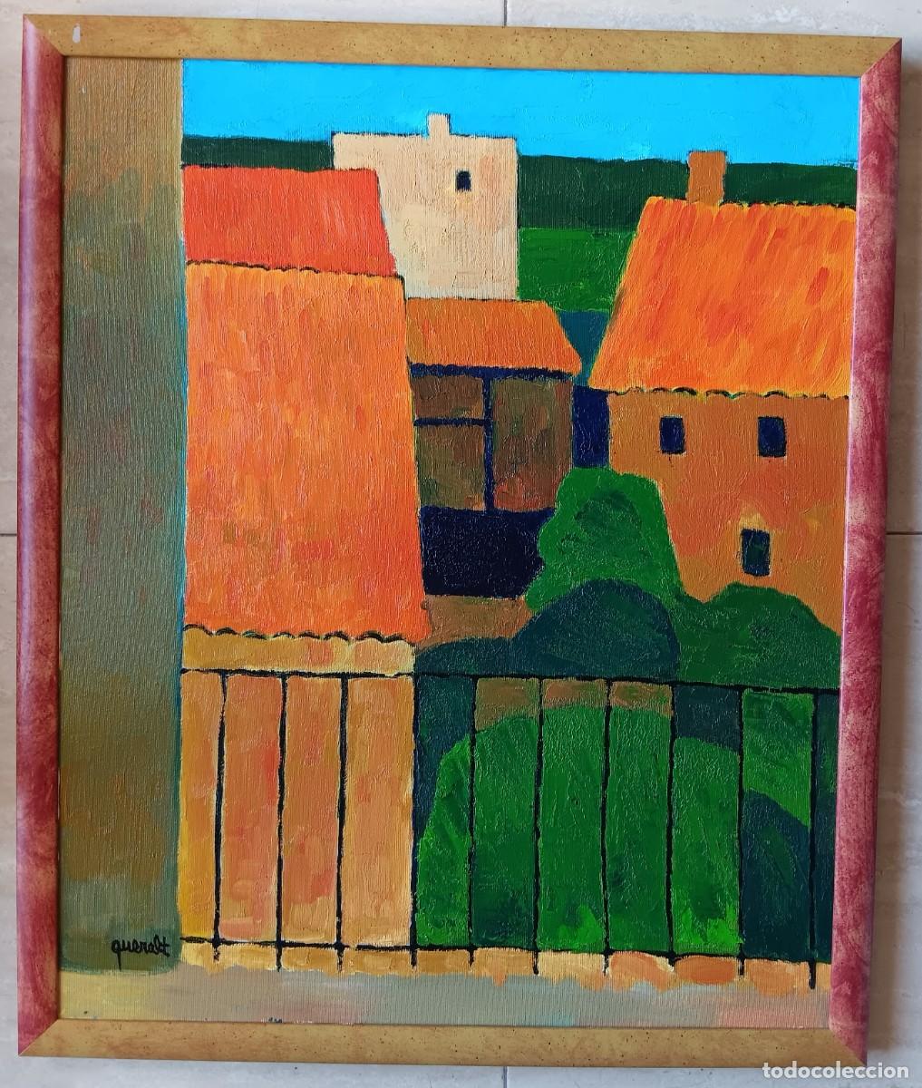 Art: JOAN QUERALT DE QUADRAS - &Oacute;LEO SOBRE TELA ENMARCADO 65,5 X 54,5 - A&Ntilde;O 1992 - SANT BOI DE LLU&Ccedil;AN&Egrave;S.