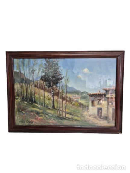 Kunst: Pintura al &Oacute;leo sobre Tela - Paisaje Rural - Firma Vila Cobos