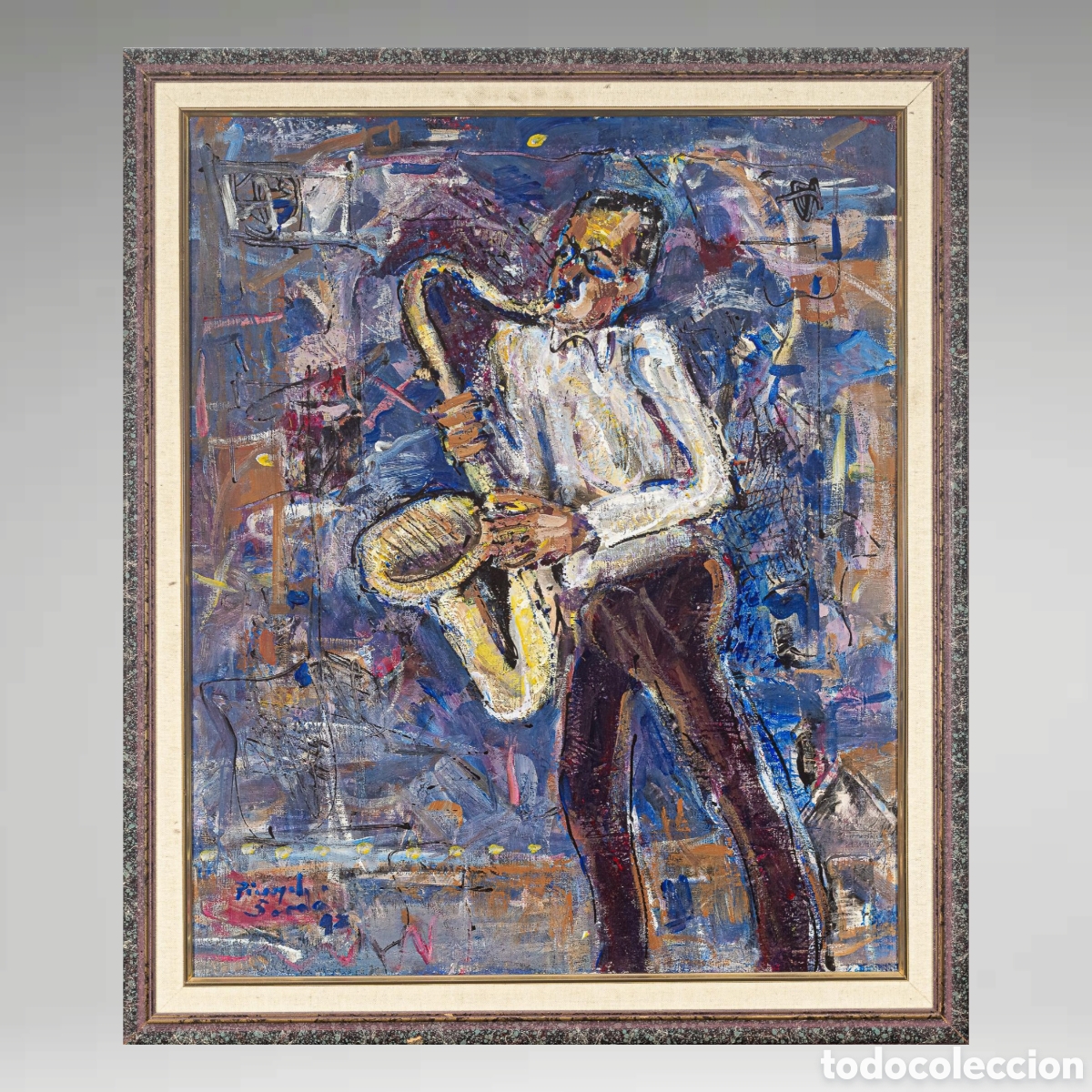 Kunst: MIQUEL PINYOL SARD&Agrave; Saxofonista