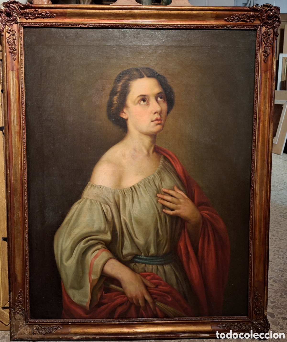 Arte: SANTA &Uacute;RSULA. ATRIBU&Iacute;DO A ANTONIO MAR&Iacute;A ESQUIVEL (1806-57)