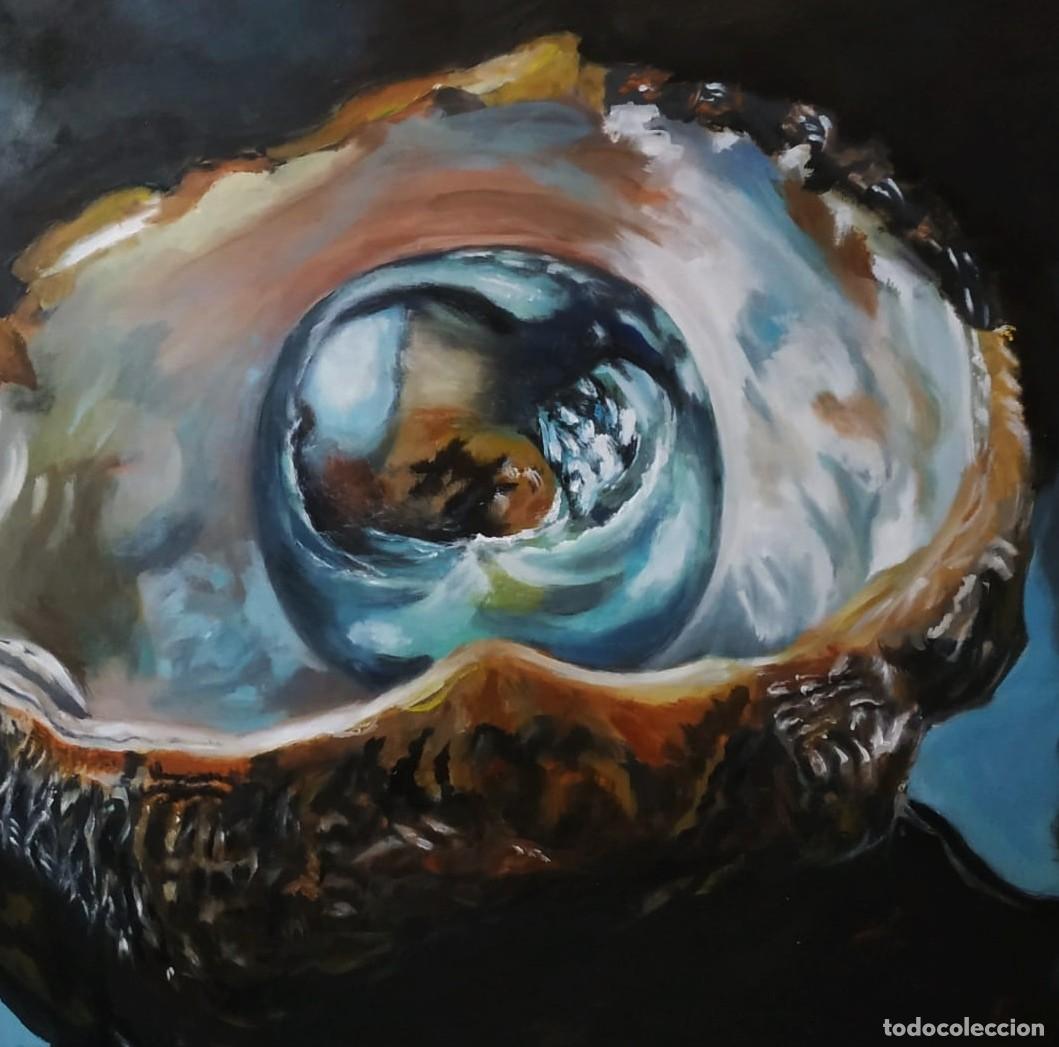 Arte: oleo/tabla de 50*50 cm &rdquo;perla oculta&rdquo; - Foto 2