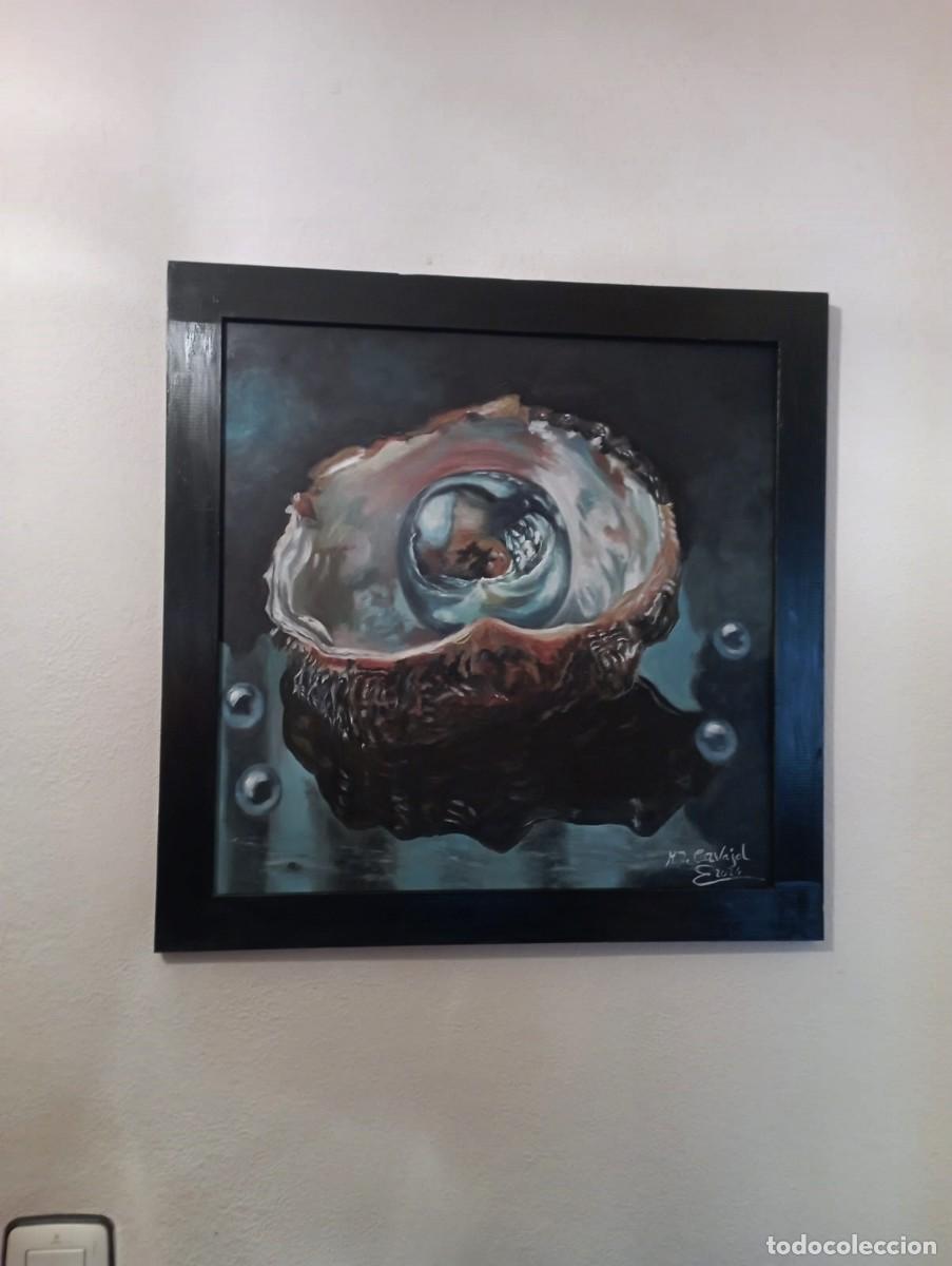 Arte: oleo/tabla de 50*50 cm &rdquo;perla oculta&rdquo; - Foto 5