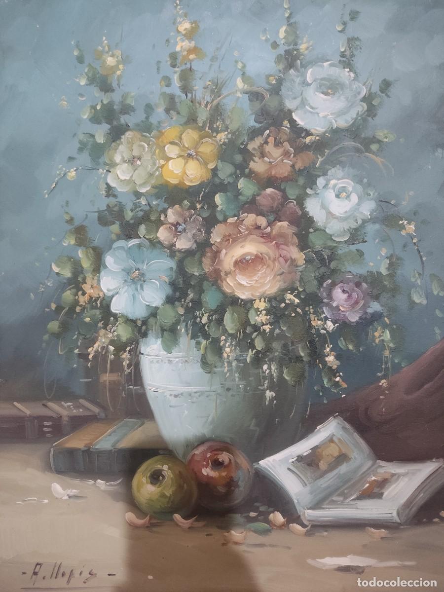 Arte: Lienzo , bodeg&oacute;n. A. Llopis - Foto 2