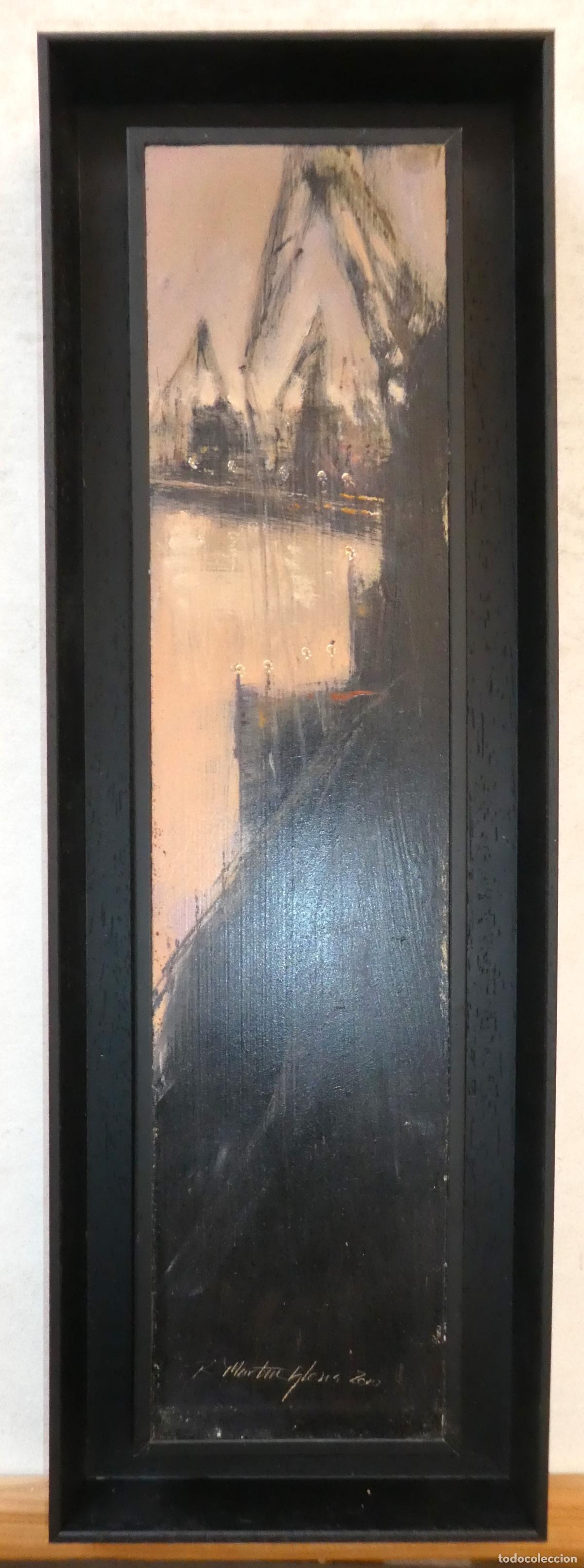 Arte: Oleo de Raimundo Martin Iglesia (Mundi) , mide 37X8,5 y 43X,14,5 cm con marco