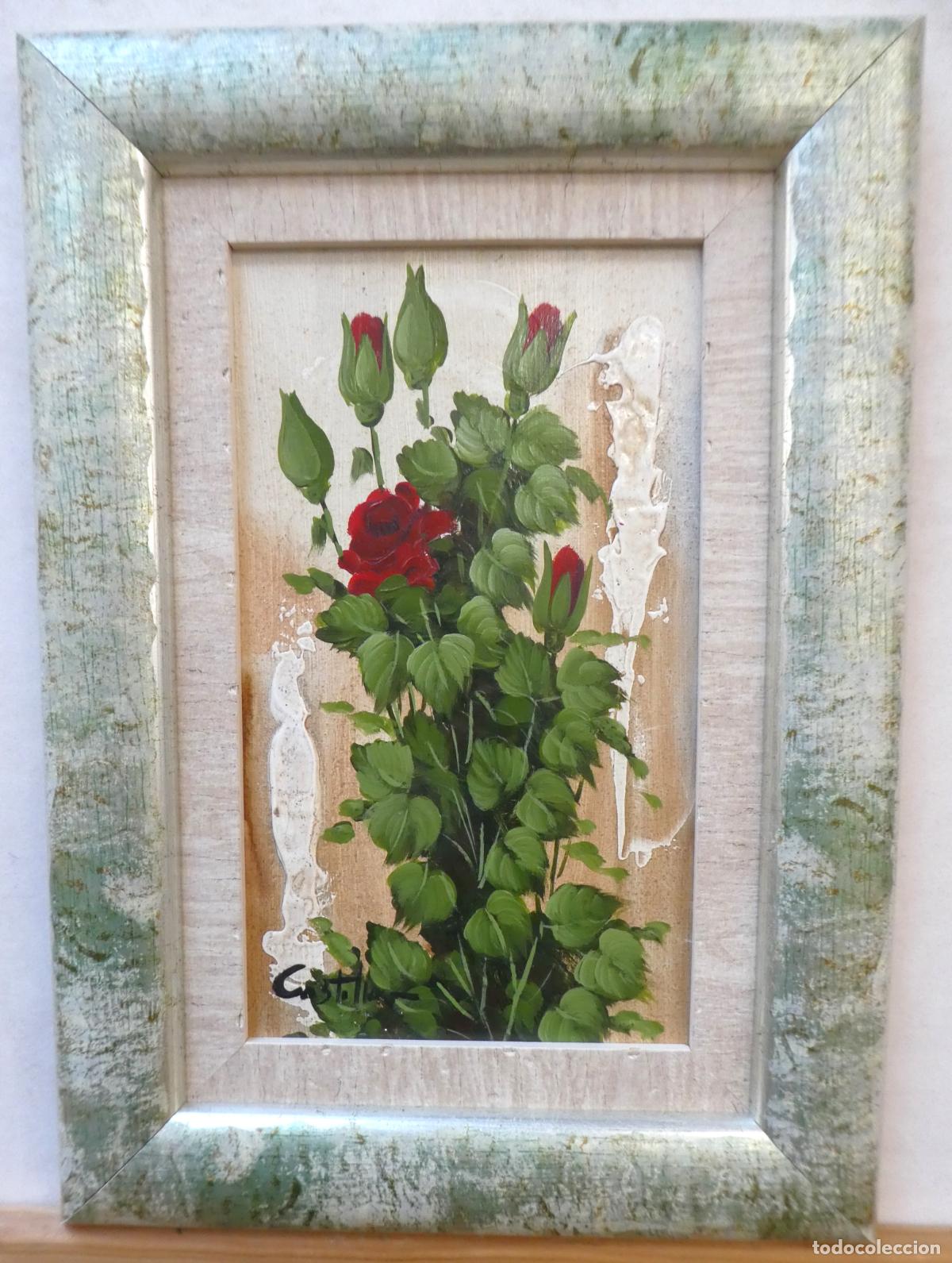 Arte: Oleo firmado Castillo, mide 24X14 cm. y 35X25 cm con marco