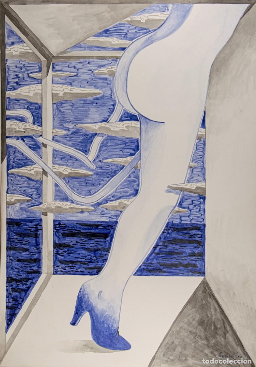 Arte: Gerard Sala (1942) | &rdquo;Eixir&rdquo; | Gran T&eacute;cnica Mixta Original (1994) | Con procedencia - Foto 1