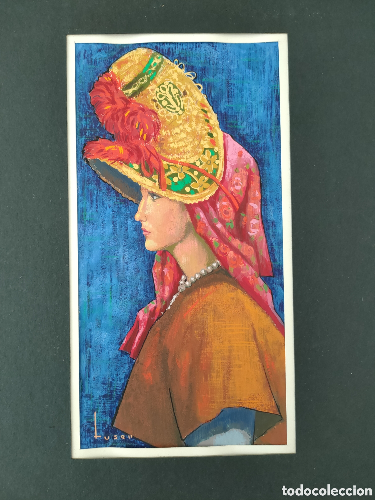 Arte: Tuser t&eacute;cnica mixta sobre cartulina