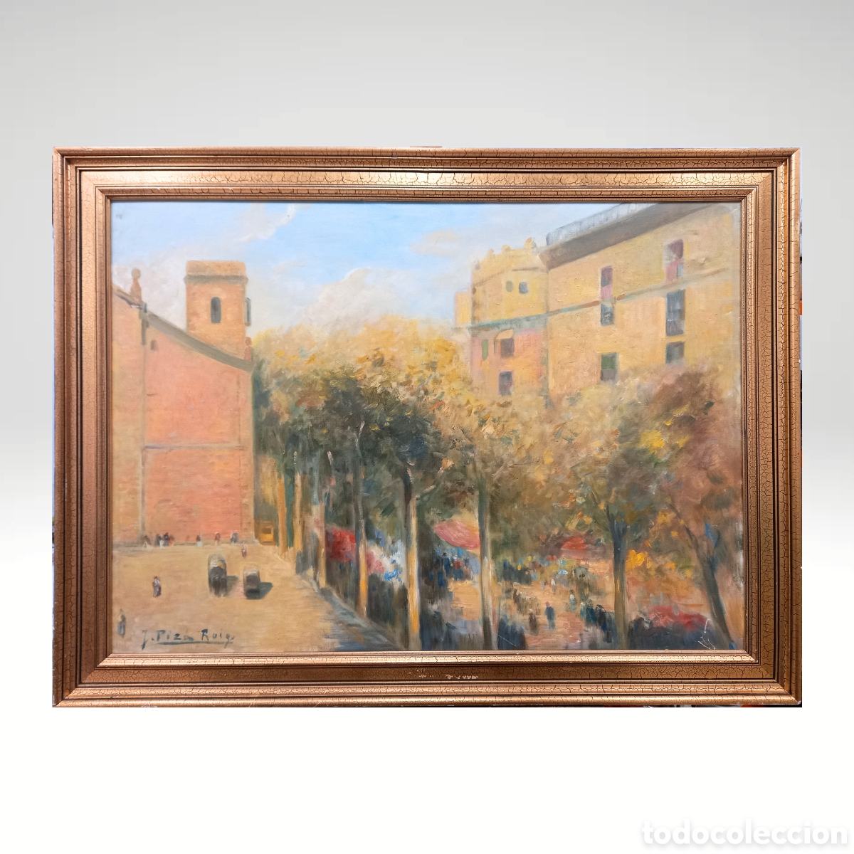 Art: JAUME PIZ&Agrave; ROIG Ramblas de Barcelona