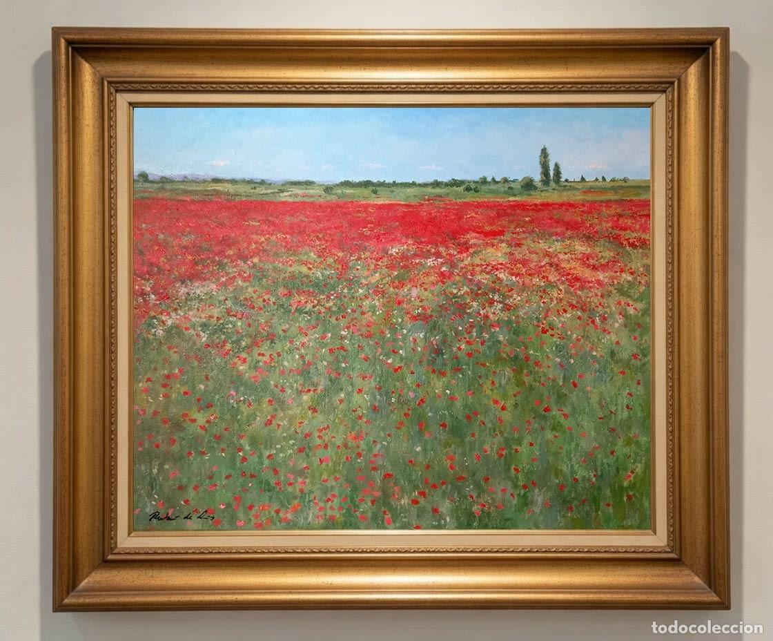 Arte: Paisaje de amapolas en primavera - Foto 2