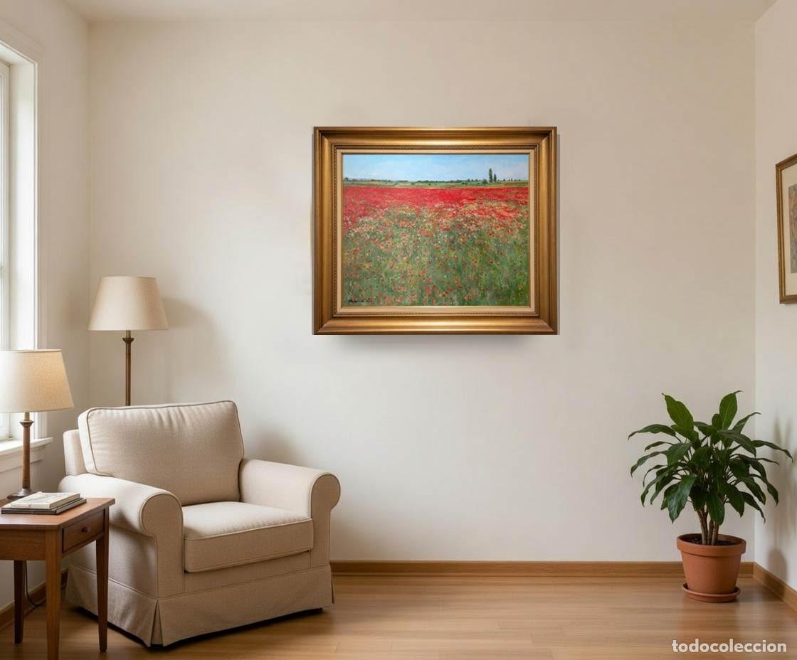 Arte: Paisaje de amapolas en primavera - Foto 3