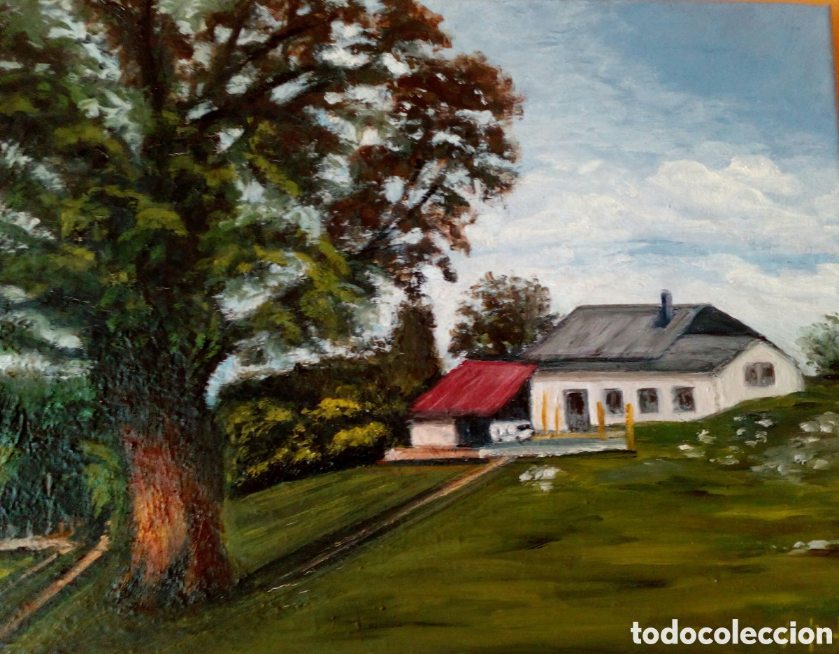 Arte: &Oacute;leo sobre lienzo. &rdquo;Casona Asturiana&rdquo;