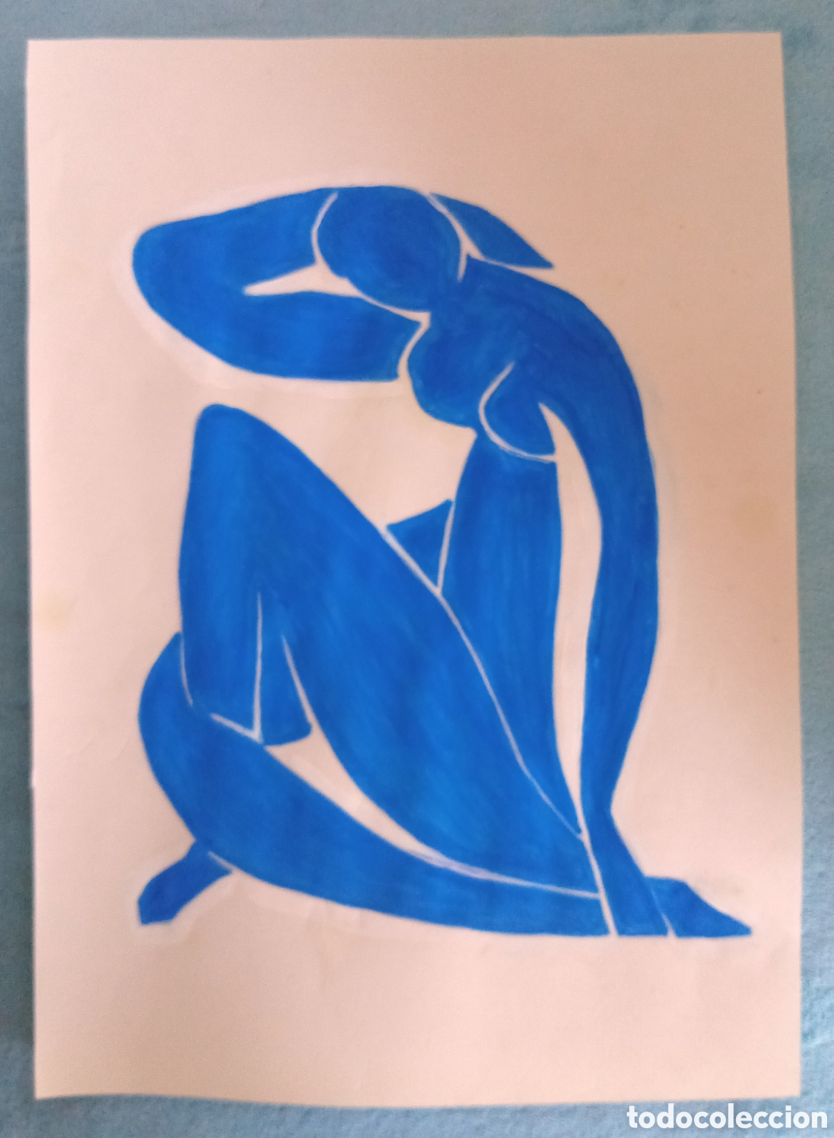 Arte: Interpretaci&oacute;n pintura (7) Matisse (t&eacute;cnica mixta) acuarela y acr&iacute;lico sobre papel 30,5cm x 21,5cm.