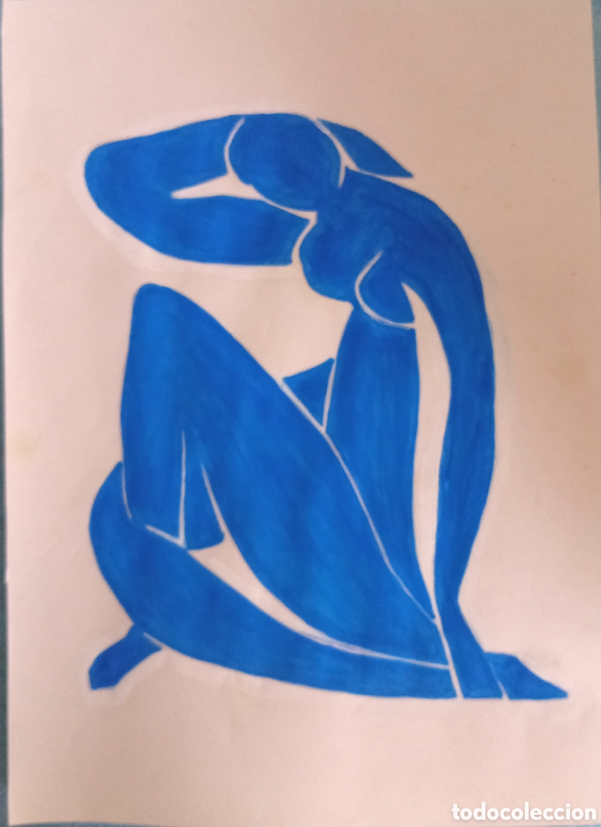 Arte: Interpretaci&oacute;n pintura (7) Matisse (t&eacute;cnica mixta) acuarela y acr&iacute;lico sobre papel 30,5cm x 21,5cm.