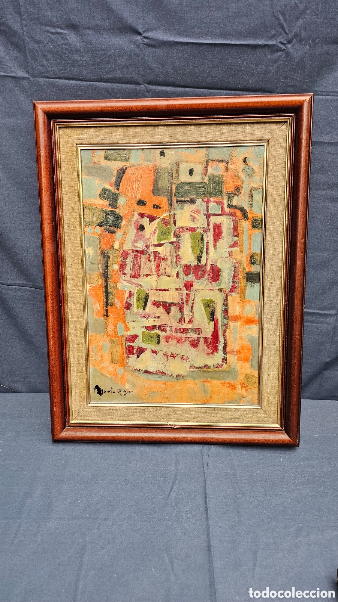 Arte: &Oacute;leo del famoso pintor canario Mario Rodr&iacute;guez