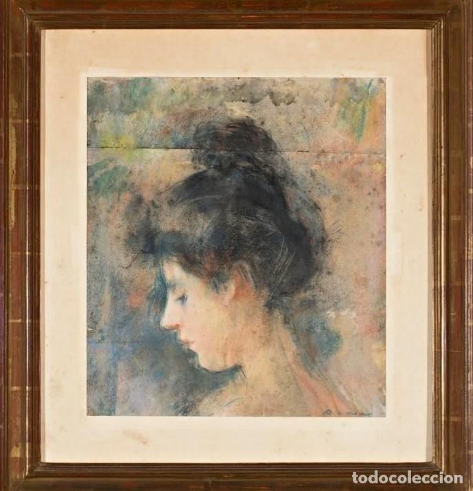 Art: ATRIBUIDO RAMON CASAS I CARB&Oacute; (1866-1932) JOVEN DE PERFIL