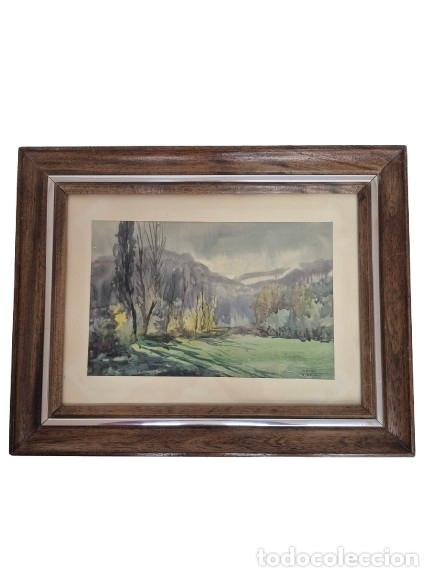 Arte: Acuarela sobre Papel - Paisaje - Firma Mateu Ribera