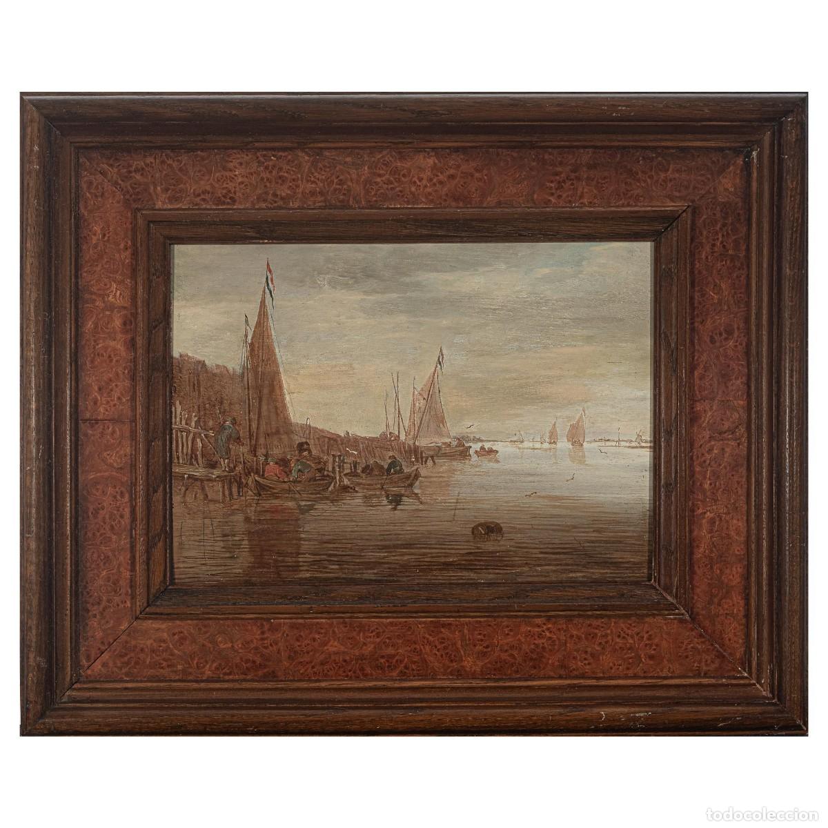 Arte: &rdquo;VAN GOYEN &rdquo;&rdquo;BARCAS EN EL PUERTO&rdquo;&rdquo;&rdquo; - Foto 1