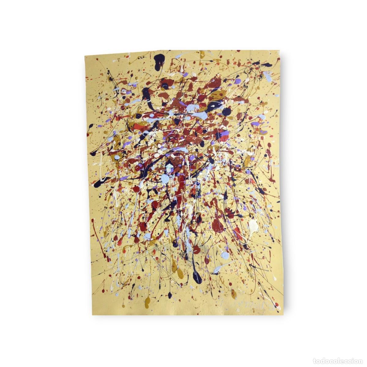 Kunst: ACTION PAINTING - FIRMADO TRIAS