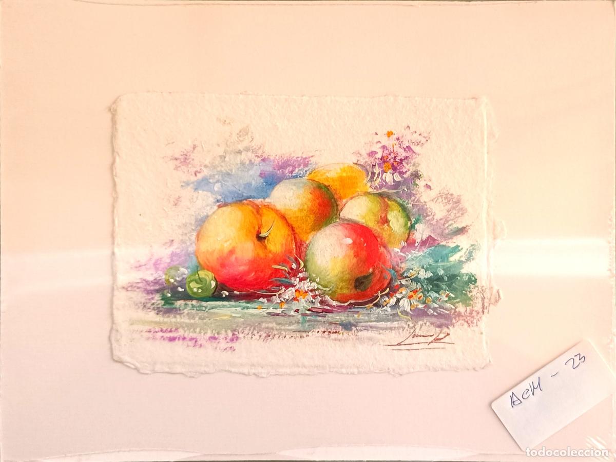 Arte: Ilegible - Bodegon frutal con manzanas - medida sin indicar