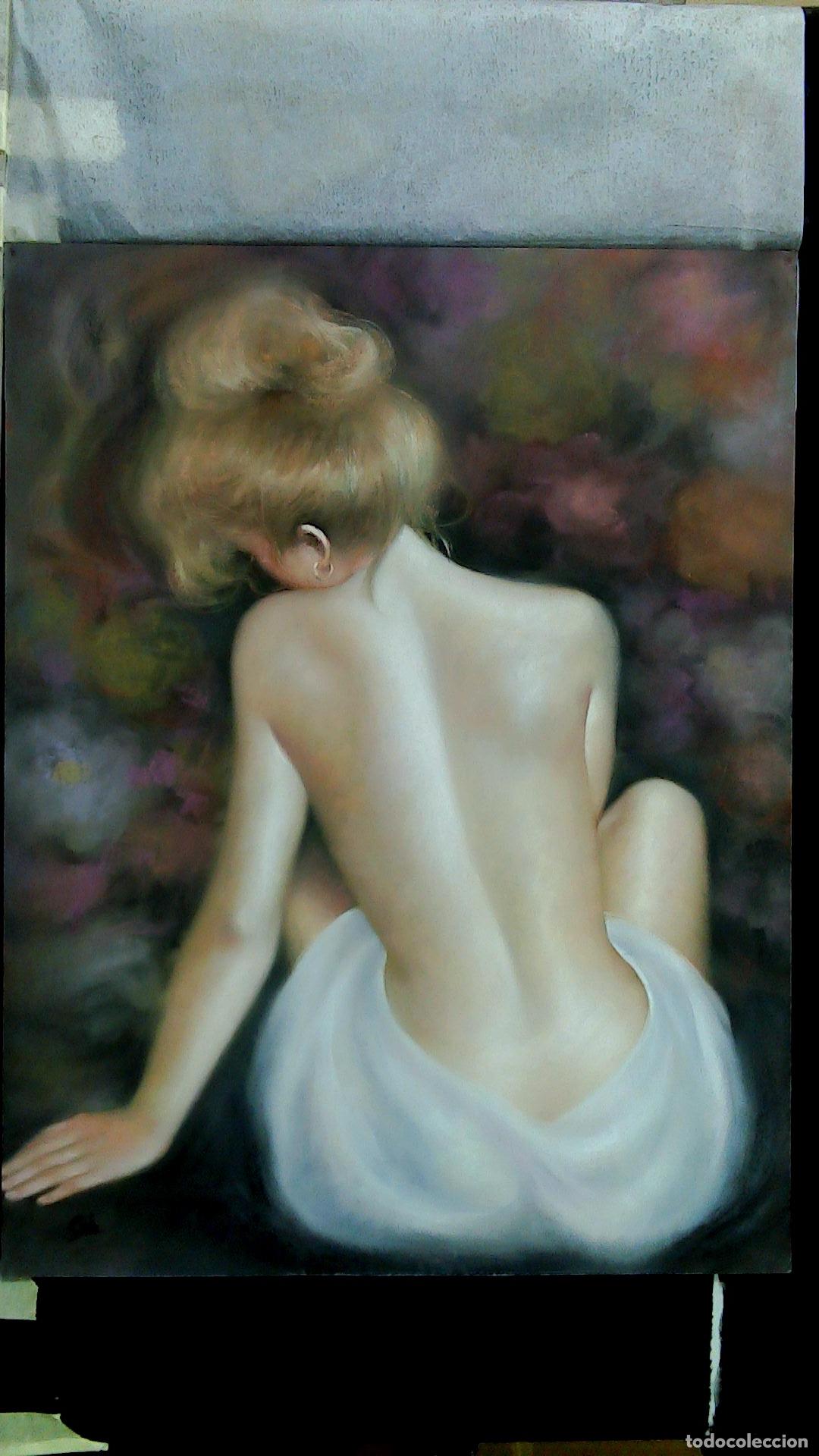 Arte: Enric Montserrat Foj - Chica de espalda - Pastel