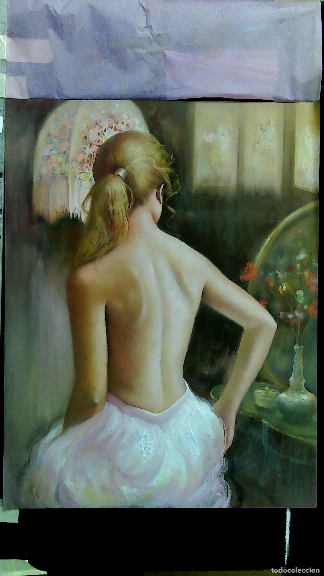 Arte: Enric Montserrat Foj - Mujer en descanso sereno - Pastel