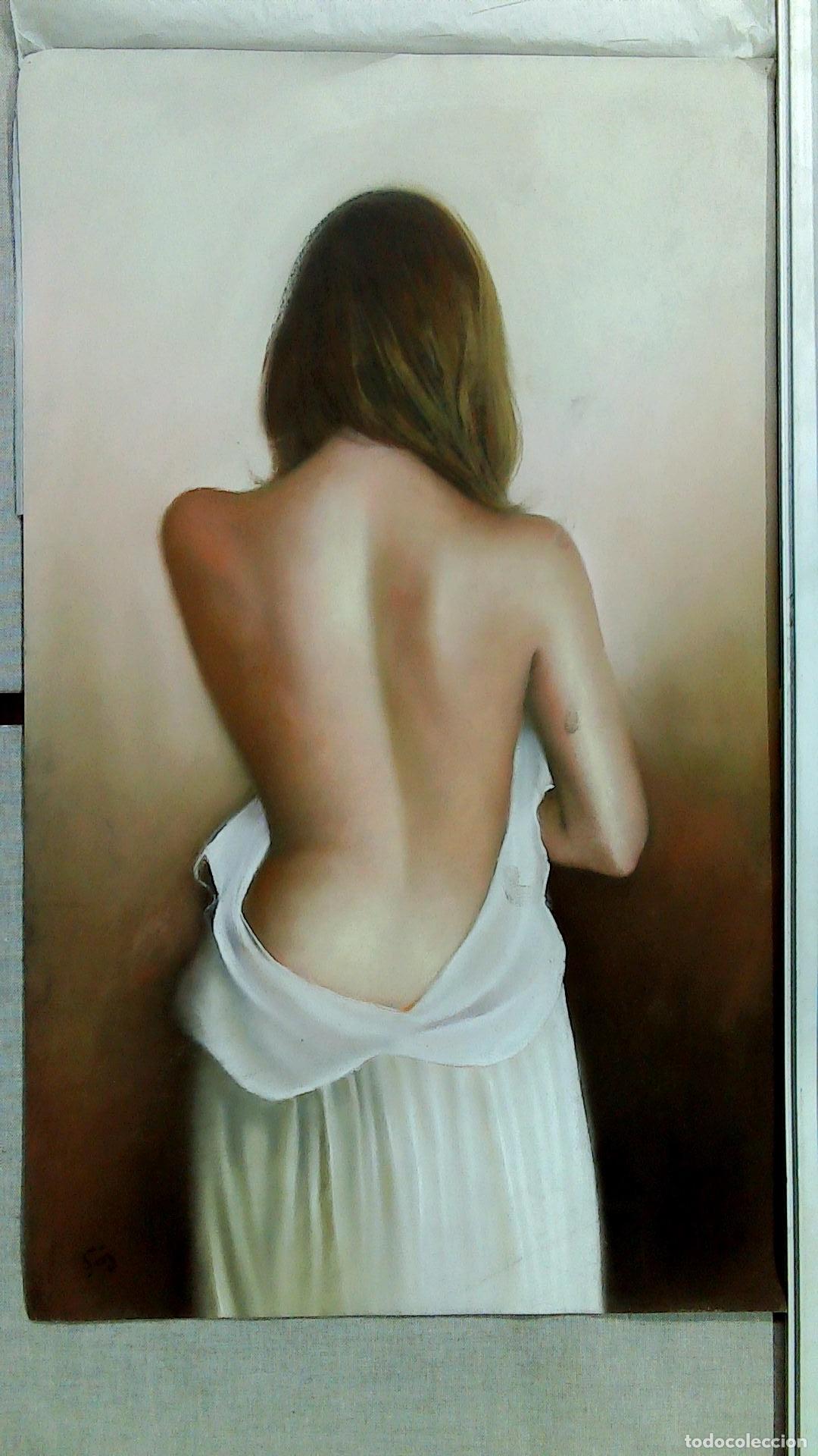 Arte: Enric Montserrat Foj - Mujer de espaldas - Pastel
