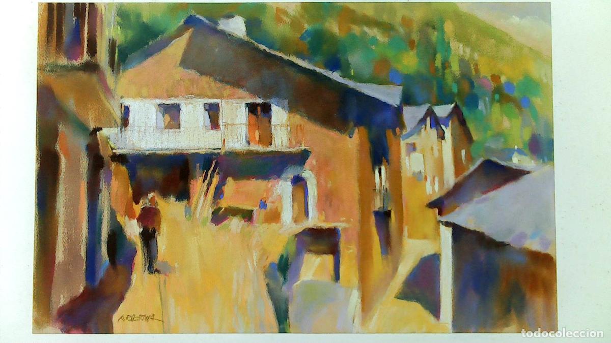 Arte: Carles A Eugenia - Casas de pueblo - 50x33 - Pastel