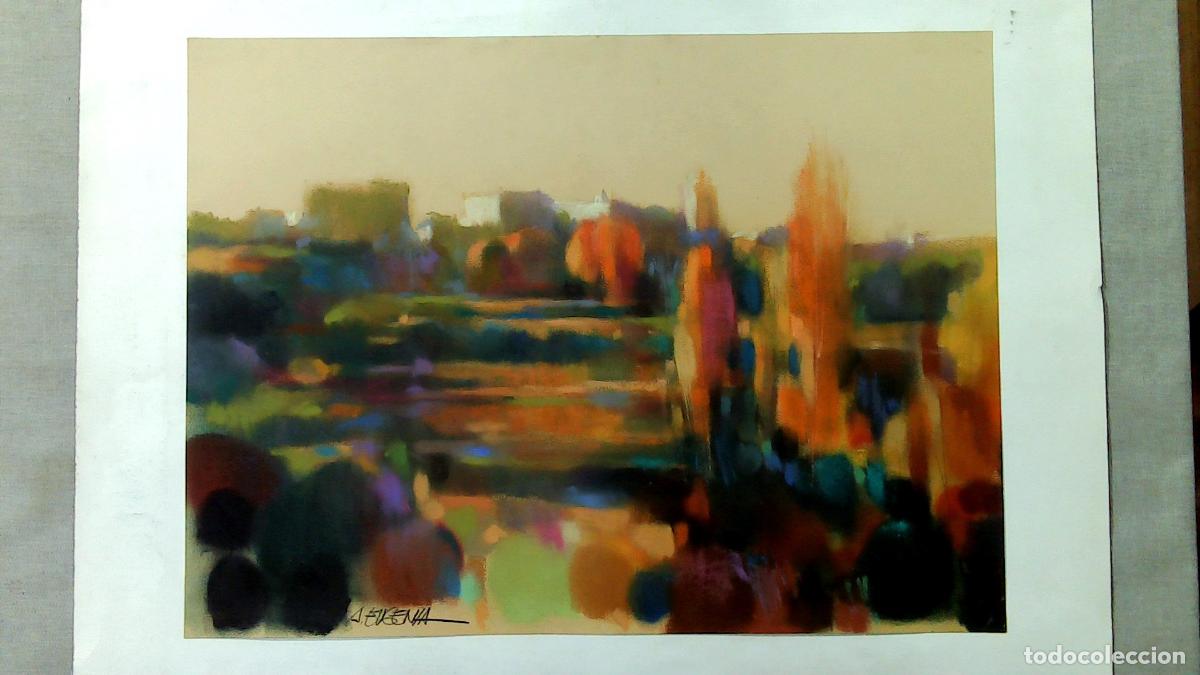 Arte: Carles A Eugenia - Atardecer urbano difuso - 60x45 - Pastel