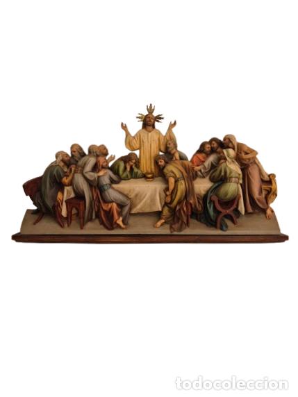 Arte: Preciosa Santa Cena - Escayola Policromada - Modelo del Taller Castellanas, Serra, Casadevall, Olot