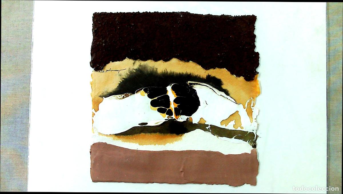 Arte: Joan Miguel Font - Estructura Org&aacute;nica Abstracta - 25x25 - T&eacute;cnica Mixta