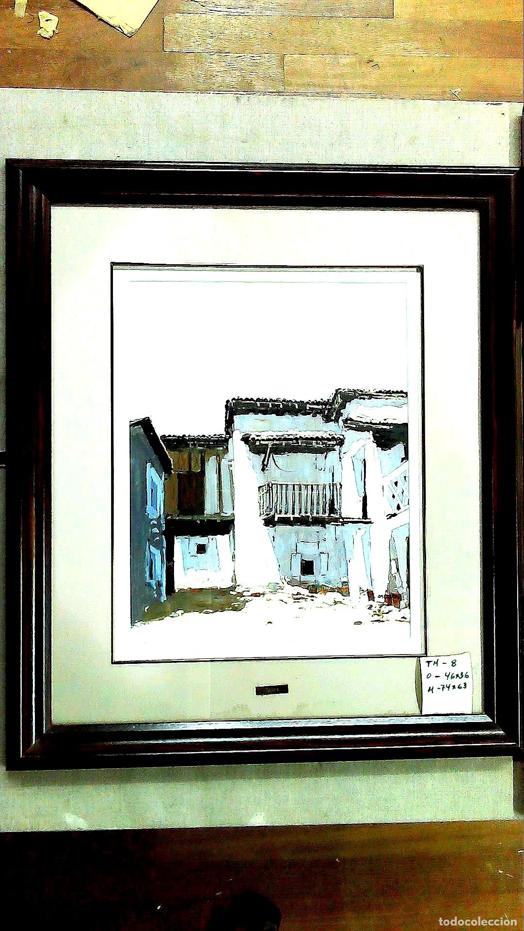 Arte: Anonimo - Casas de pueblo - 46x36 - T&eacute;cnica Mixta