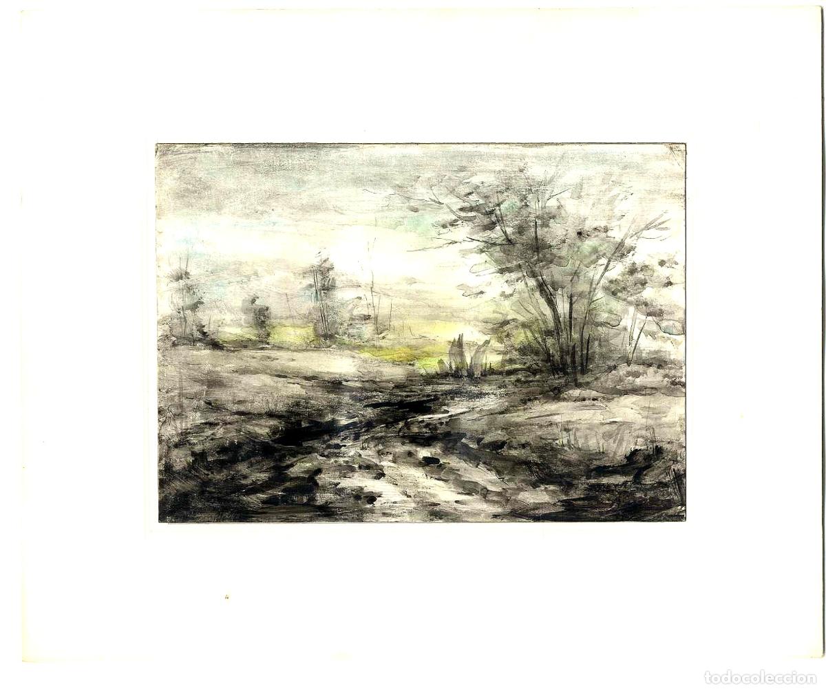 Art: Garrido - Camino rural al atardecer - 27x22 - Dibujo