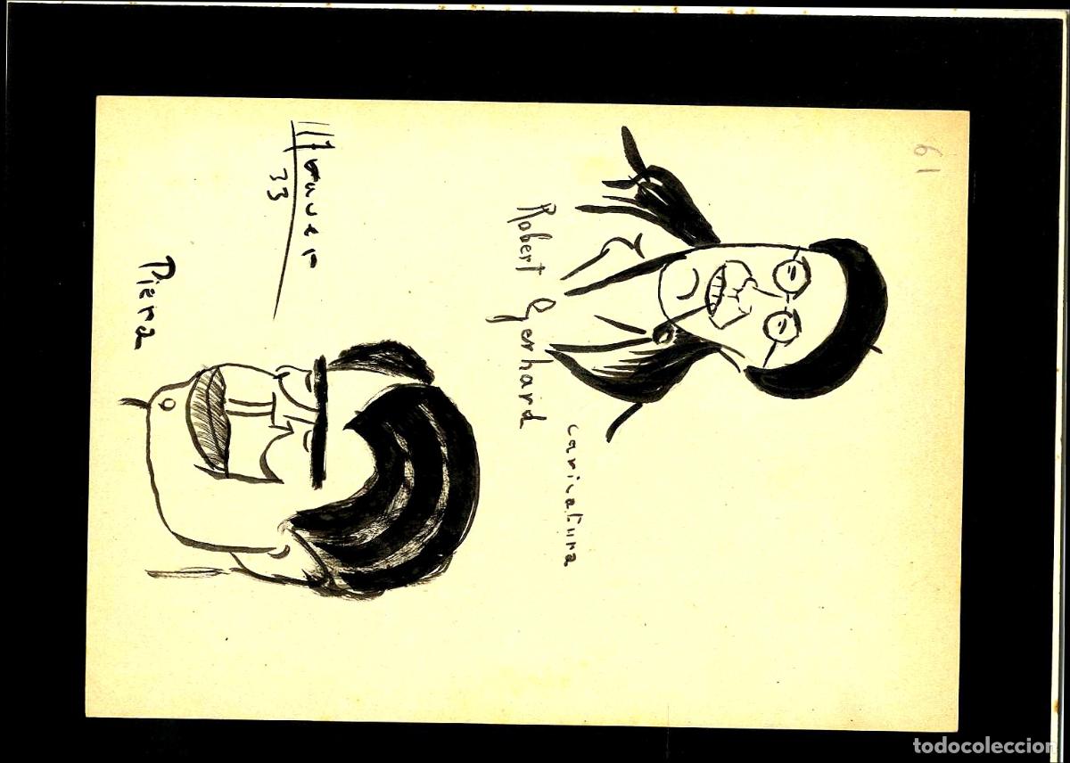 Art: Ulises Traver - Retratos de dos hombres - 22x15 - Dibujo