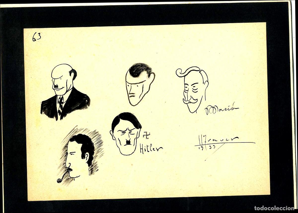 Arte: Ulises Traver - Retratos de personajes hist&oacute;ricos - 22x15 - Dibujo