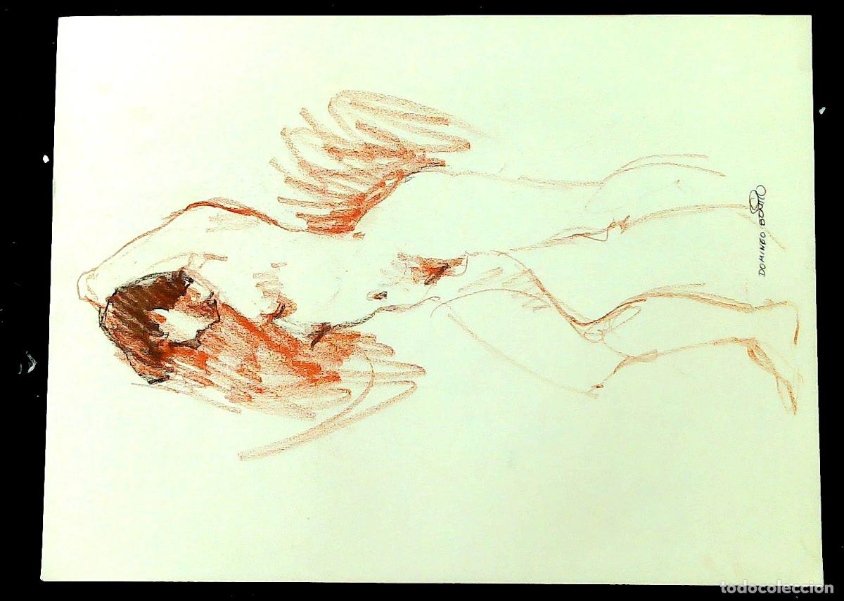 Kunst: Domingo Benito - Figura femenina desnuda - 40x30 - Dibujo