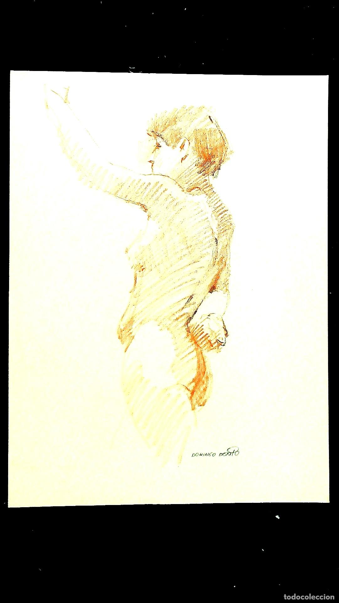 Arte: Domingo Benito - Figura masculina en movimiento - 40x30 - Dibujo