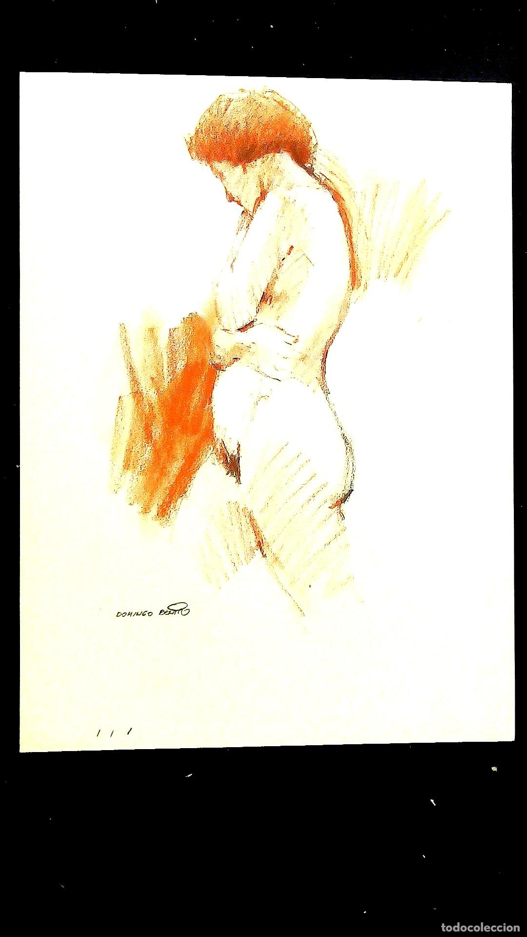 Art: Domingo Benito - Figura femenina sentada - 40x30 - Dibujo