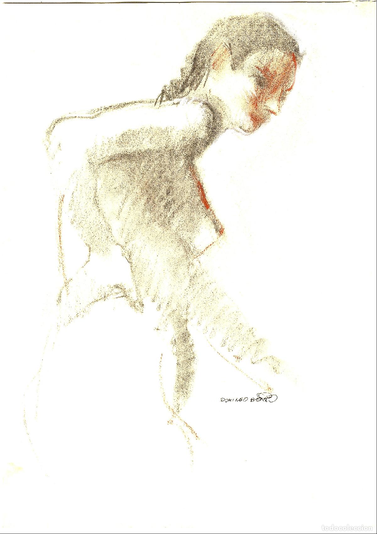 Art: Domingo Benito - Mujer en movimiento - 40x30 - Dibujo