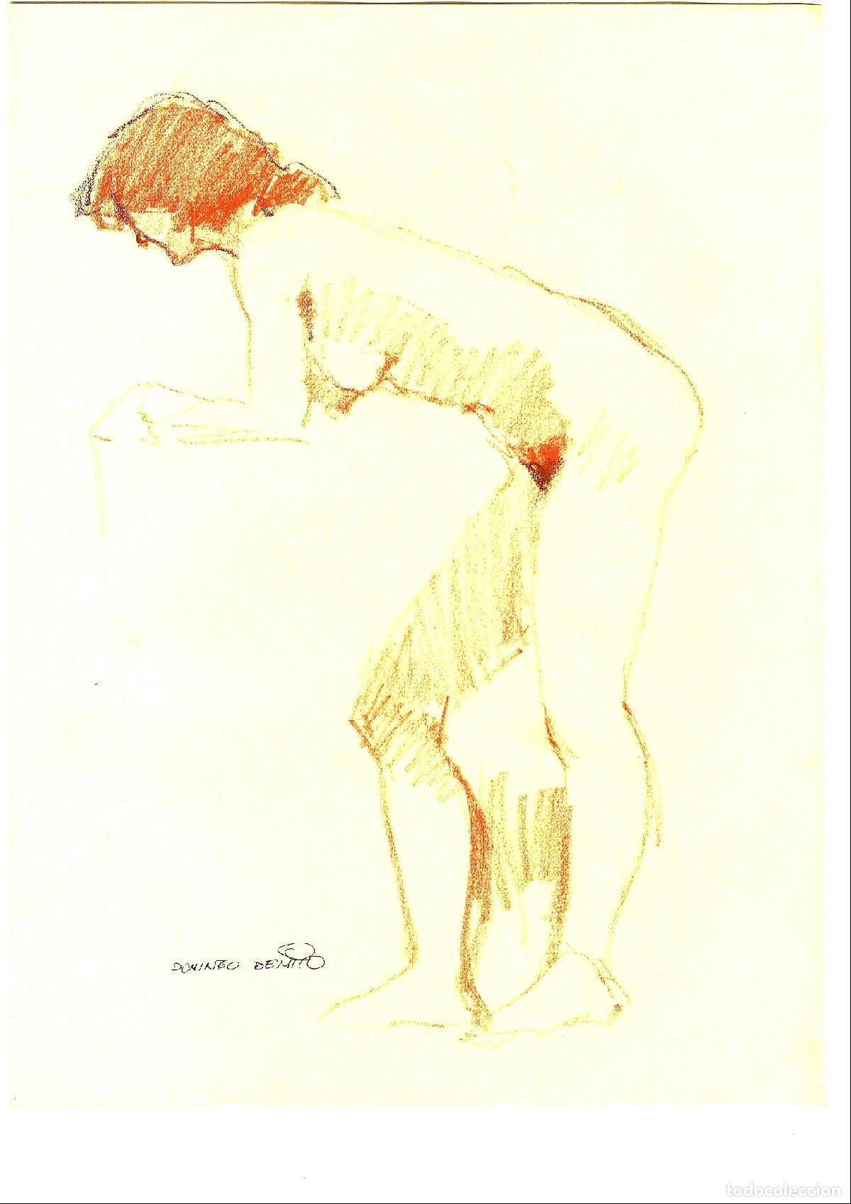 Art: Domingo Benito - Figura femenina desnuda - 40x30 - Dibujo