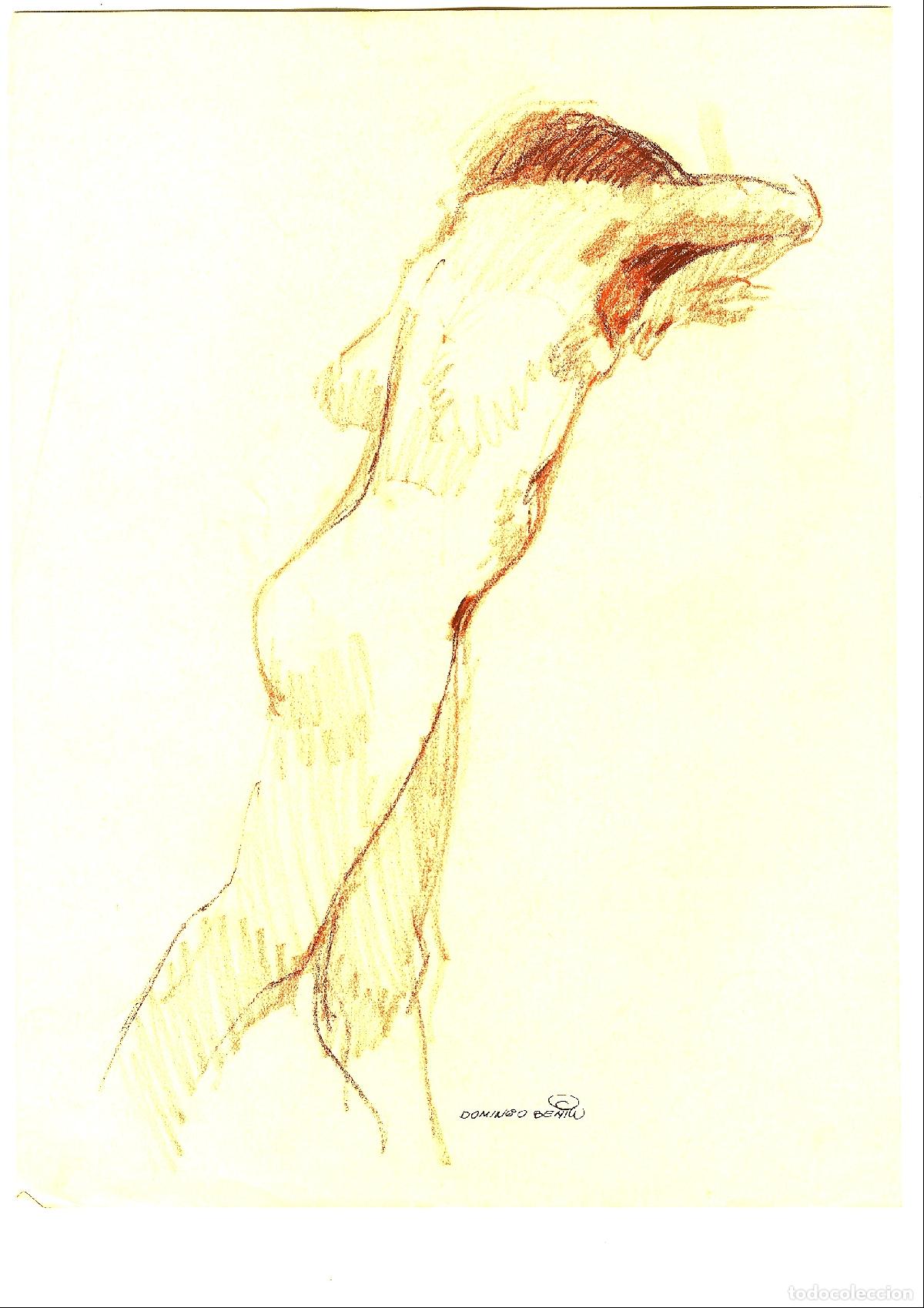 Art: Domingo Benito - Figura femenina desnuda - 40x30 - Dibujo