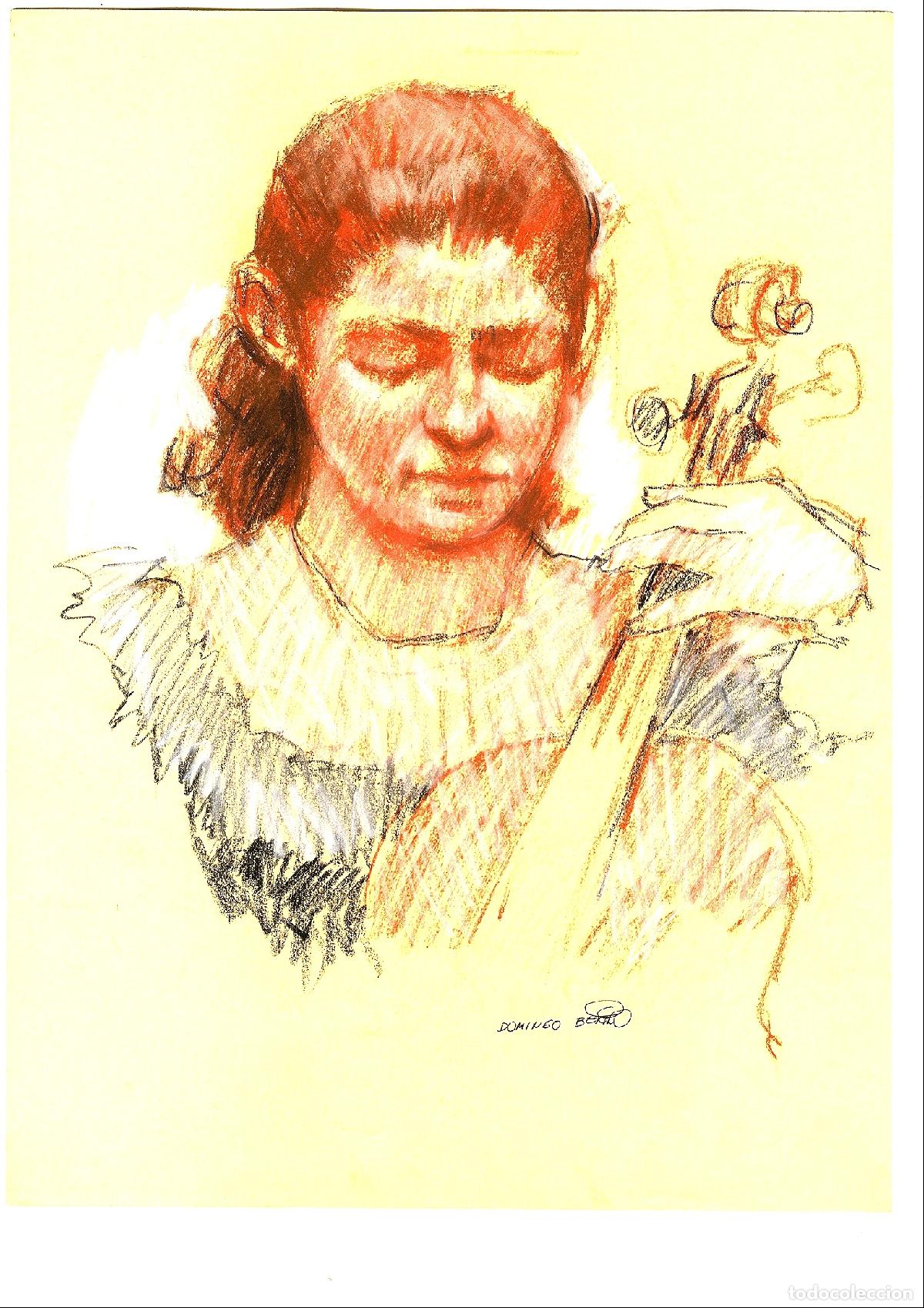 Art: Domingo Benito - Mujer con peinado recogido - 40x30 - Dibujo