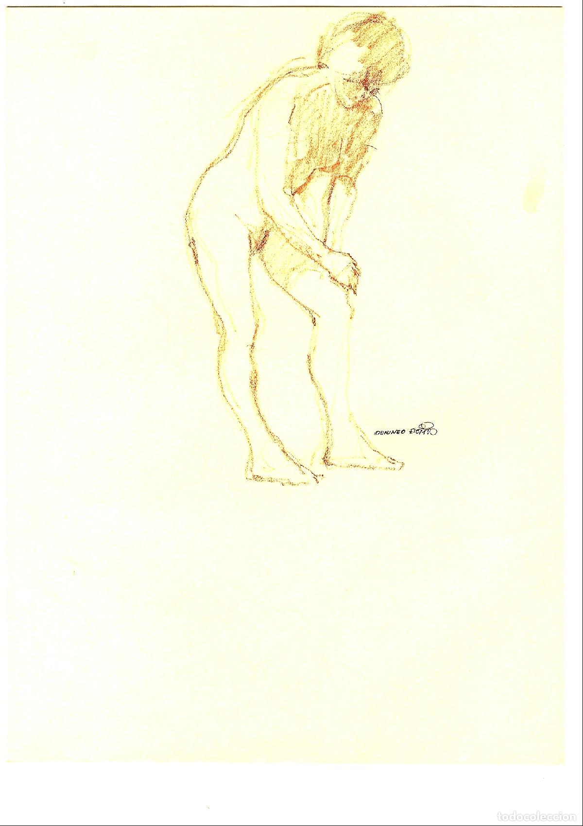 Arte: Domingo Benito - Figura humana desnuda - 40x30 - Dibujo