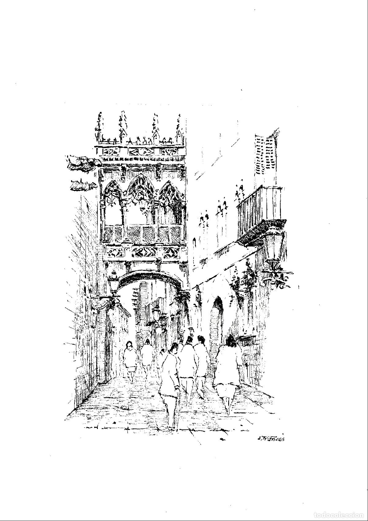 Arte: J Franc&eacute;s - Entrada Arquitect&oacute;nica - 24x18 - Dibujo