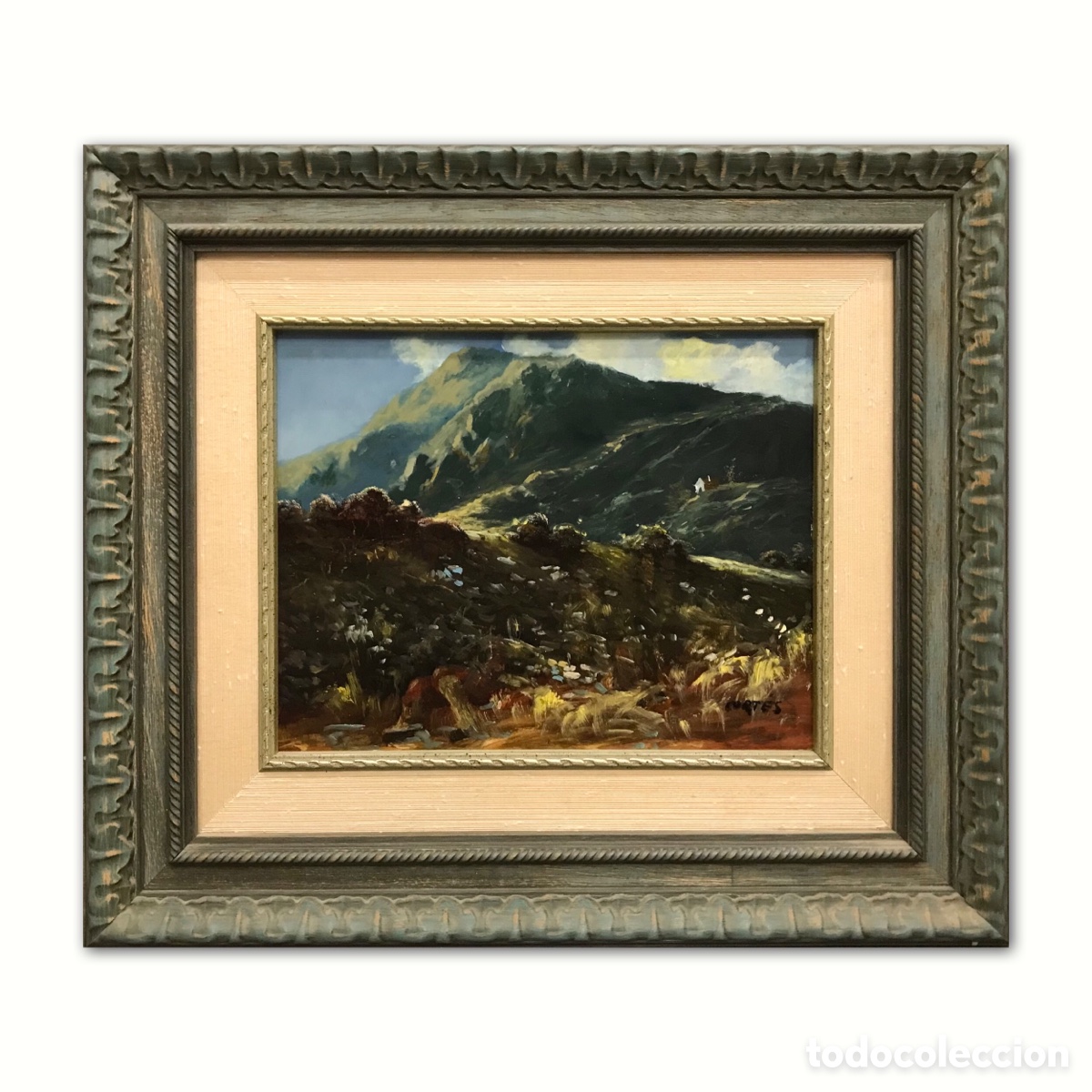 Arte: &rdquo;Vista de Sierra con Valle Iluminado&rdquo; Pepe Cort&eacute;s (ca.1950), finales del S.XX aprox