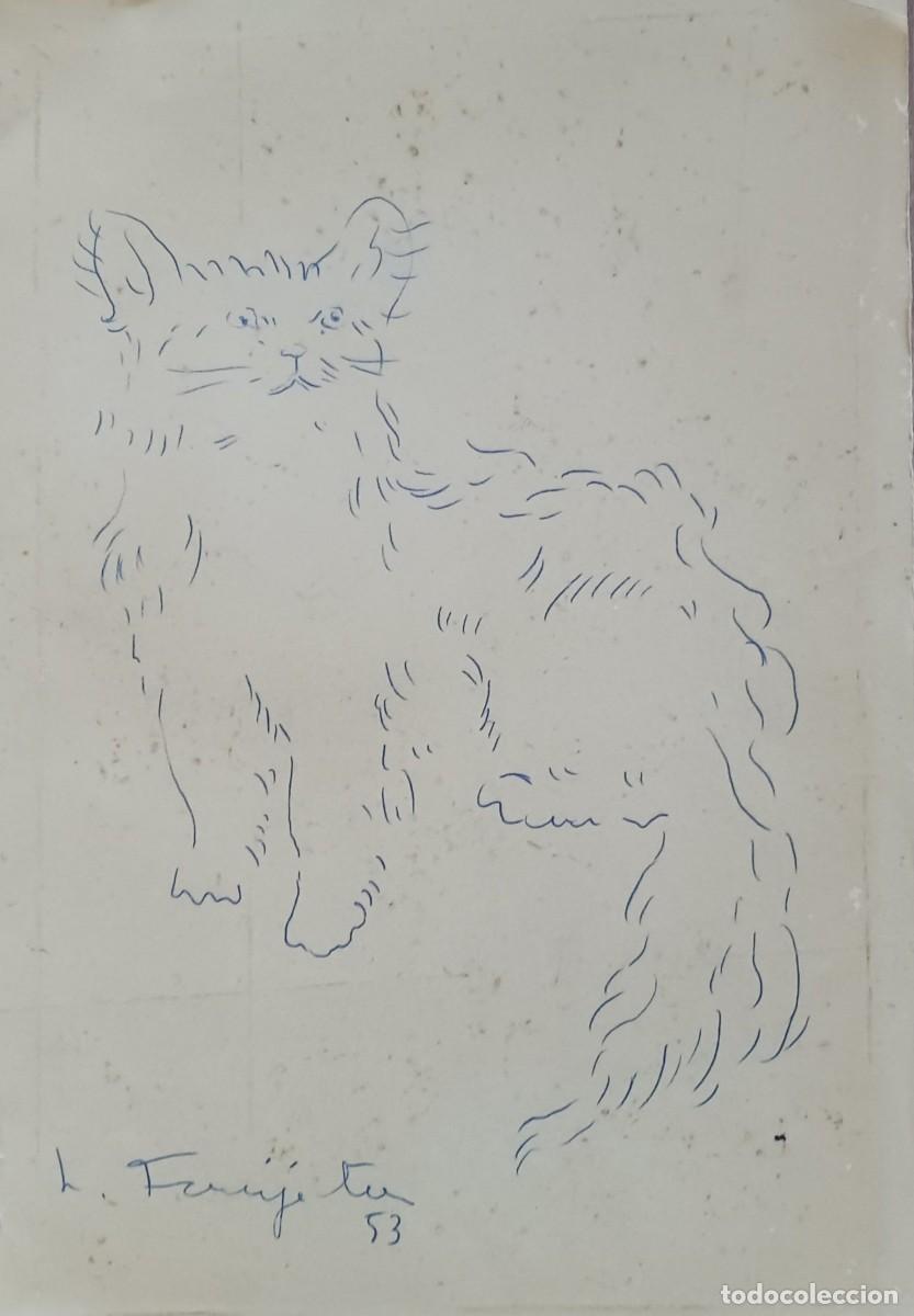 Arte: &rdquo;FOUJITA, LEONARD TSUGUHARU &rdquo;&rdquo;GATO SENTADO&rdquo;&rdquo;&rdquo;