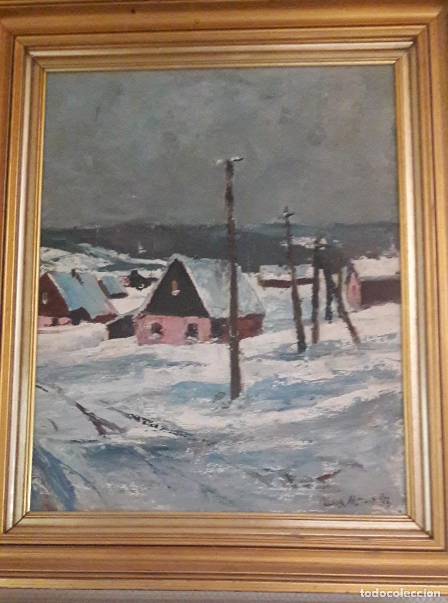 Arte: &rdquo;FIRMADO ILIYA MASHKOV &rdquo;&rdquo;PUEBLO NEVADO&rdquo;&rdquo;&rdquo;