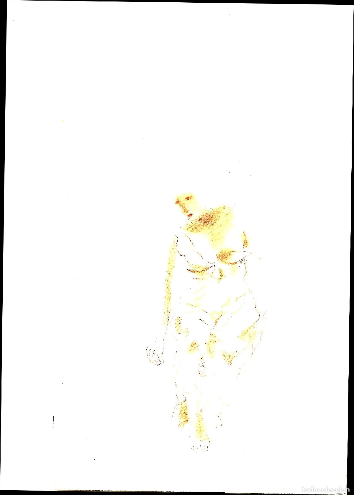 Arte: Casals - Figura humana desnuda - 35x25 - Dibujo